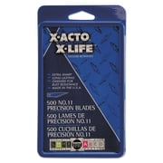 X-Acto, EPIX511, No.11 Classic Fine Pnt X-Life Refill Blade, 500 / Box, Silver
