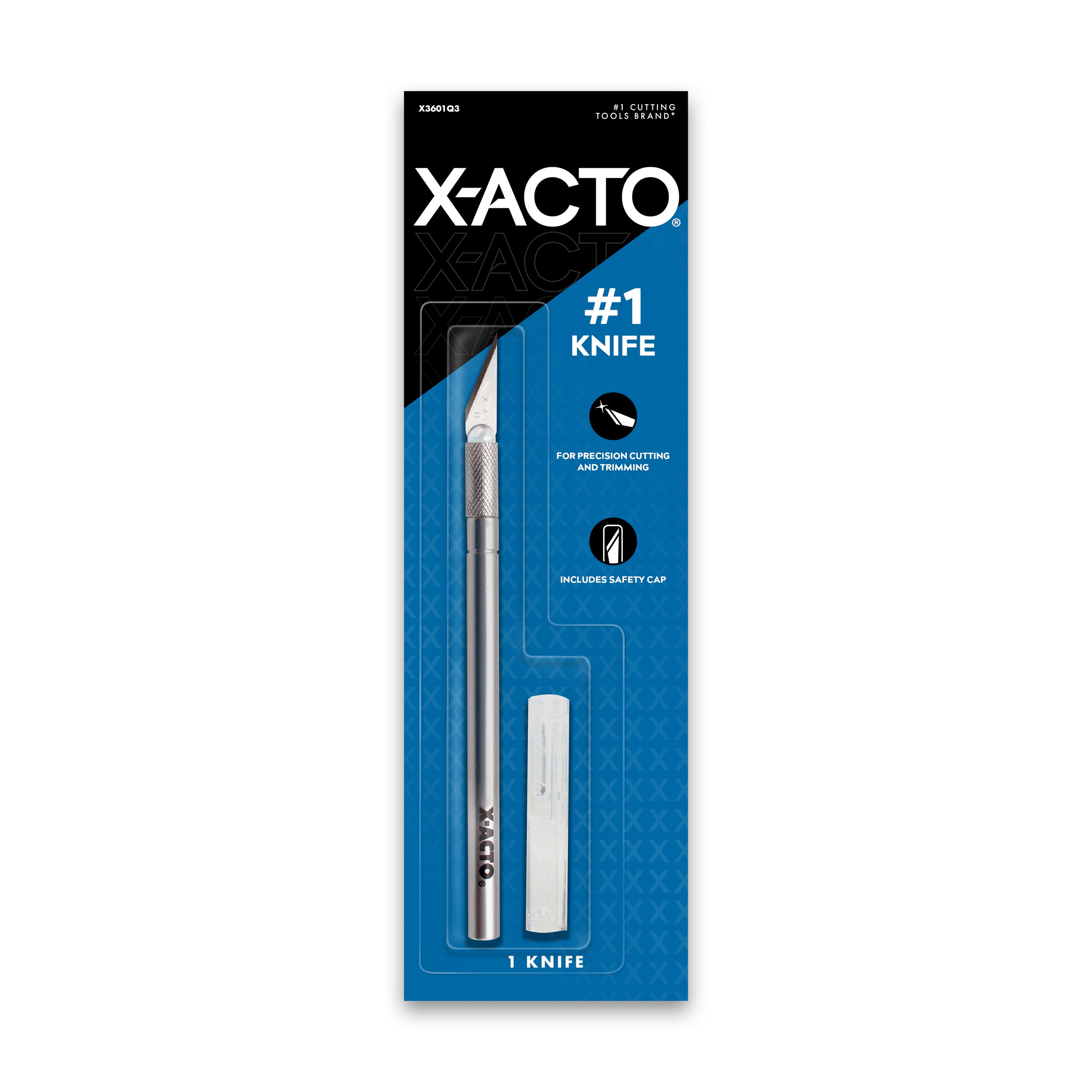 XActo No.1 Knife with Safety Cap for Cutting and Trimming, 1 Count