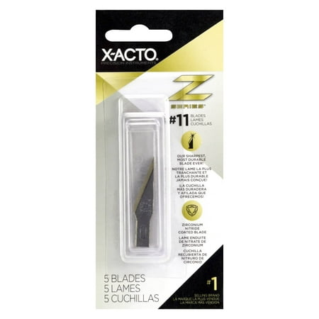 X-ACTO - Z-Series #11 Stainless Steel Classic Fine Point Replacement Blade, 5/Pack - Metallic