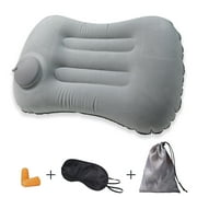 AGCAN Camping Pillow Inflatable Travel Pillows for Adults, Ergonomic Neck & Lumbar Support Camp Pillow for Sleeping