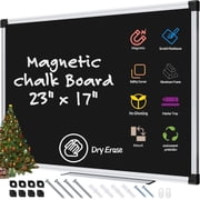 AGCAN Chalk Board Kids Magnetic Chalkboard 23" x 17" Black Dry Erase Board for Wall School Supplies