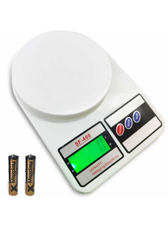 X BOARD Digital Food Scale 10kg/1g Kitchen Scales with LCD Display for Baking Cooking, Small Digital Weight Scale for Grams and Ounces Measure