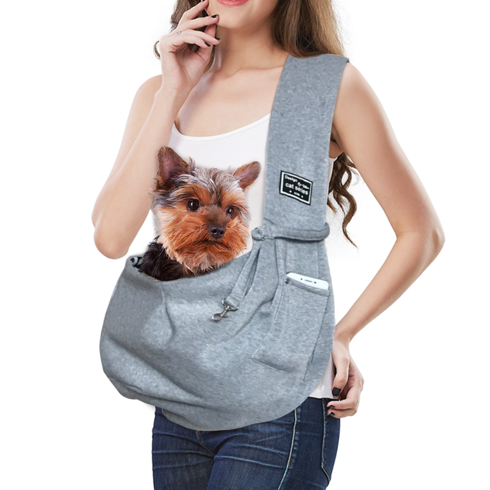 Pet Dog Sling Carrier, Breathable Mesh Portable Travel Safe Pet Sling