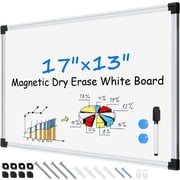 AGCAN Small Whiteboard 17" x 13" Mangetic Dry Erase Board for Kids Mini Marker Board for Child