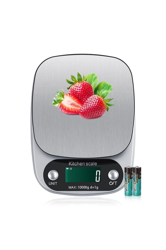 Food Scale, 22 lb Digital Kitchen Scales, Weight Ounces and Grams for Cooking and Baking, 9 Units with Tare Function, LCD Display