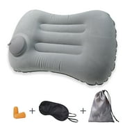 X BOARD Inflatable Pillow Camping Travel Pillow Ergonomic Ultralight Self-Inflatable Pillow with Eye Patch and Earplug