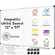 AGCAN Giant Whiteboard 72" x 39" Large Dry Erase Foldable Board for Wall 6'x3' Magnetic White Board for School, Classroom, Office & Home