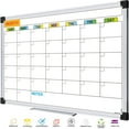 thumbnail image 1 of AGCAN Monthly Calendar White Board 16" x 12" Small Whiteboard Calendar Dry Erase Wall Mount Magnetic Schedule Board, 1 of 10