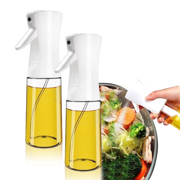 AGCAN Oil Sprayer for Cooking, 2 Pack Olive Oil Mister Sprayer 200ml/7oz Plastic Olive Oil Spray Bottle for Air Fryer, BBQ, Baking, Salad