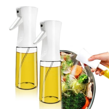X BOARD Oil Sprayer for Cooking, 2 Pack Olive Oil Mister Sprayer 200ml/7oz Plastic Olive Oil Spray Bottle for Air Fryer, BBQ, Baking, Salad