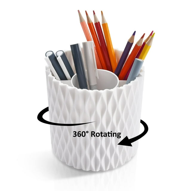 X BOARD Rotating Desk Organizer 360Spinning Degree Pencil Pen Holder