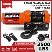 X-BULL Electric Winch 12V 3500LBS Synthetic Rope ATV UTV Boat 4WD Wireless Remote Control