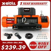 X-BULL Trailer Electric Winch 13000LBS 12V Synthetic Rope Wireless Remote Tow Truck Jeep Off-Road