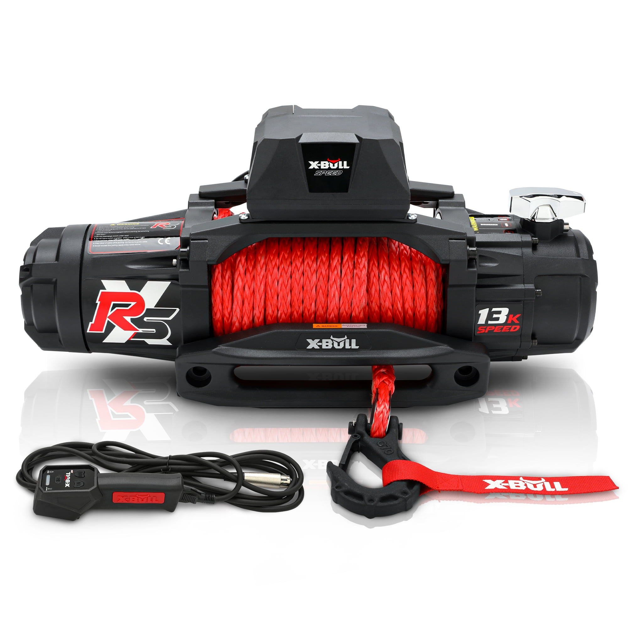 X-BULL High Speed ATV Electric Winch XRS 13000 LBS