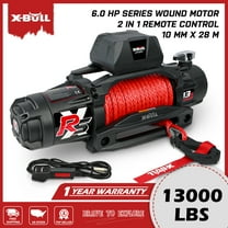 X-BULL High Speed Electric Winch XRS 13000LBS 12V Synthetic Rope SUV Jeep Truck 4WD 2 in 1 Wireless Remote