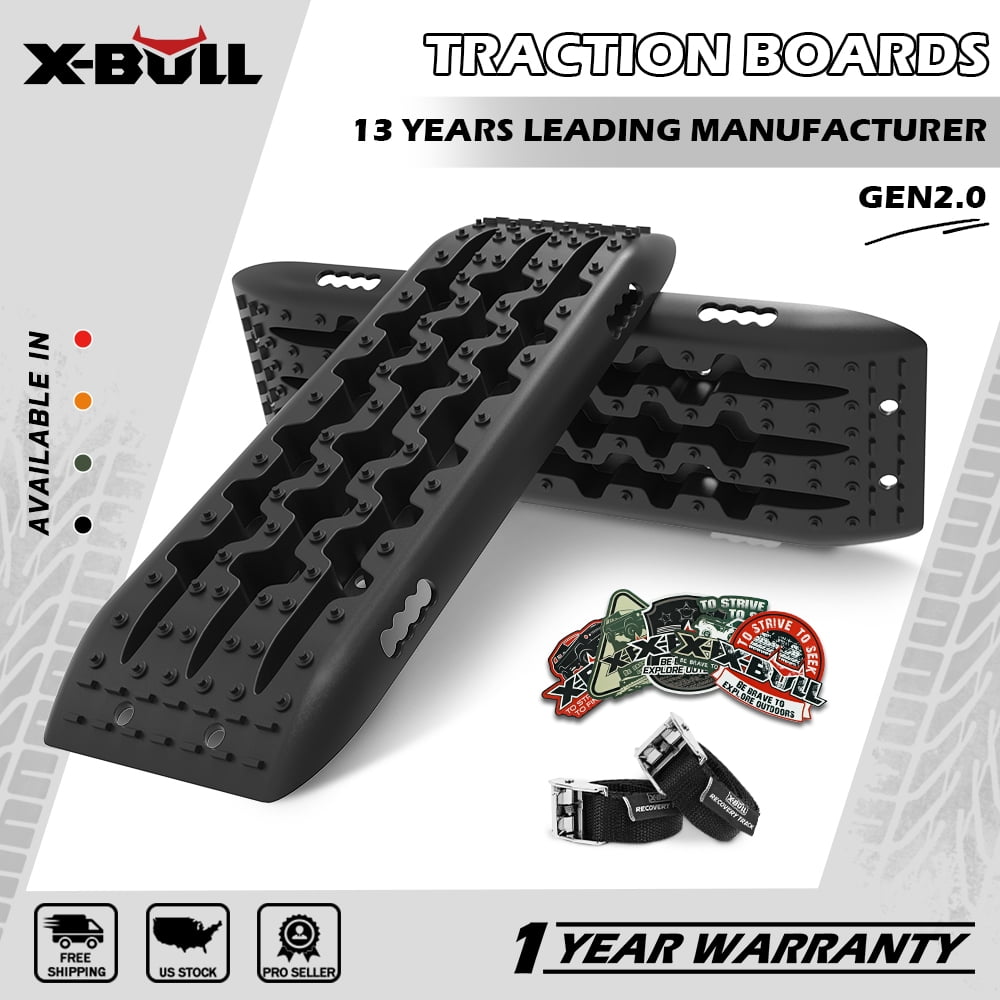 XBULL Traction Boards 2PCS 10T Recovery Track Traction Mat Sand Mud