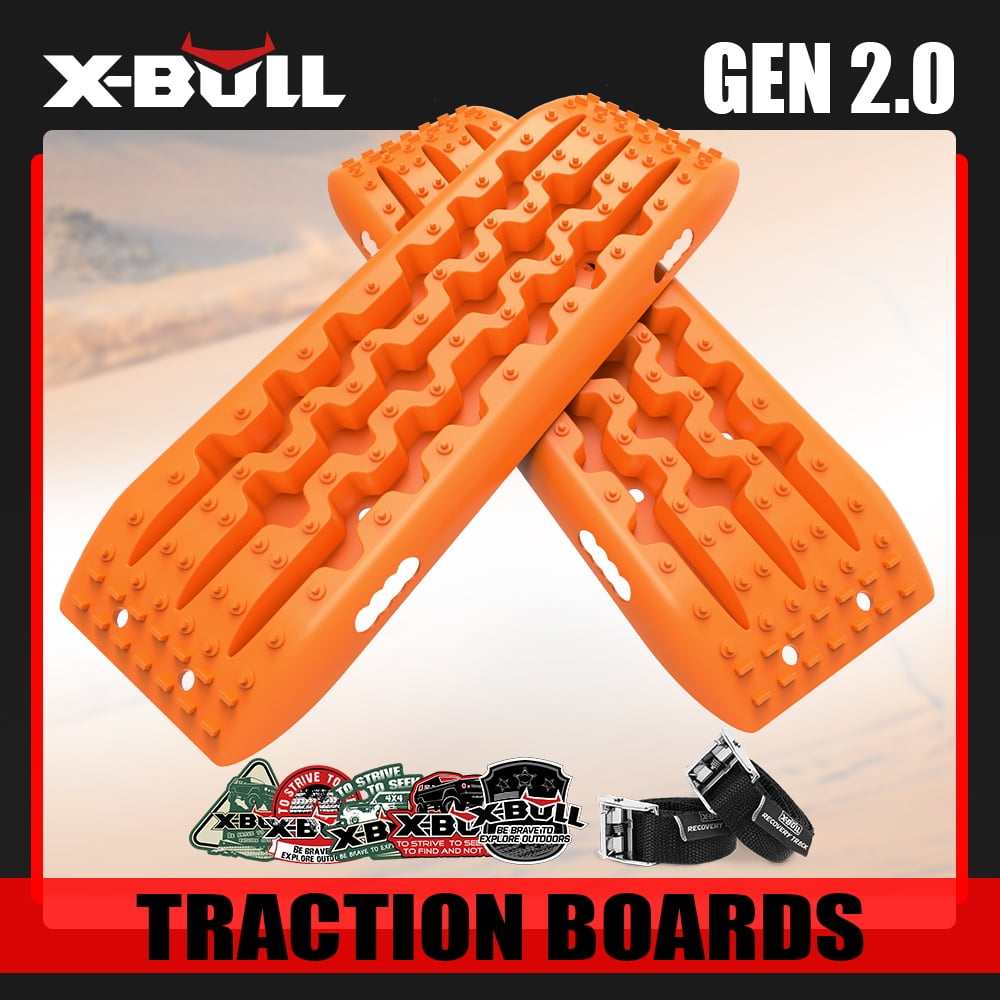 XBULL Traction Boards 2PCS 10T Recovery Track Traction Mat Sand Mud
