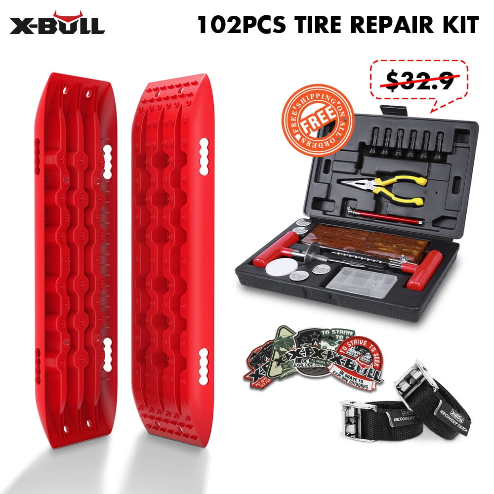 XBULL Traction Boards Gen2.0 Red 10T Sand Mud trucks Offroad 4X4 Car