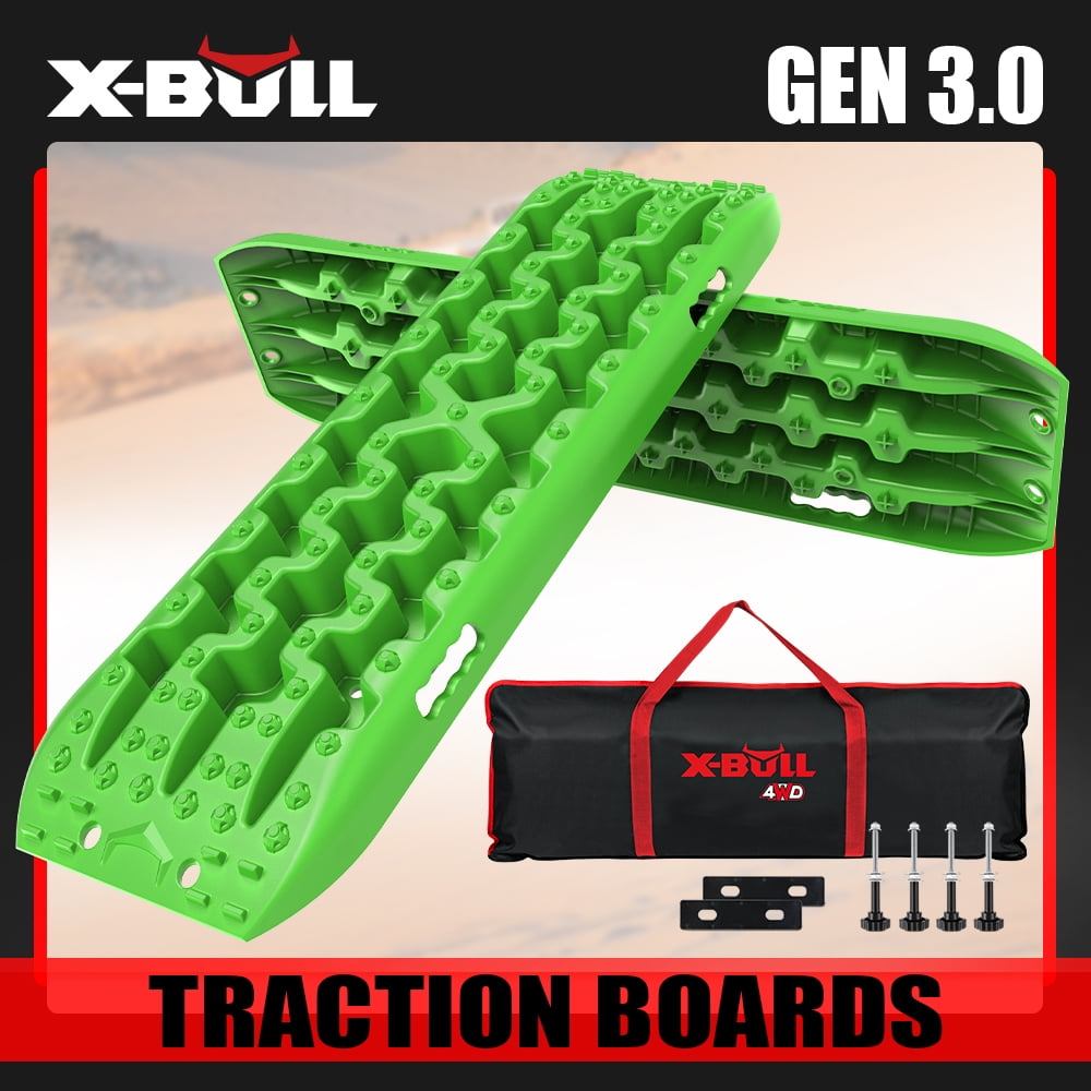 XBULL Traction Boards Kits Sand tracks With 2PCS Mounting Pin 10T 4WD 4x4 Green