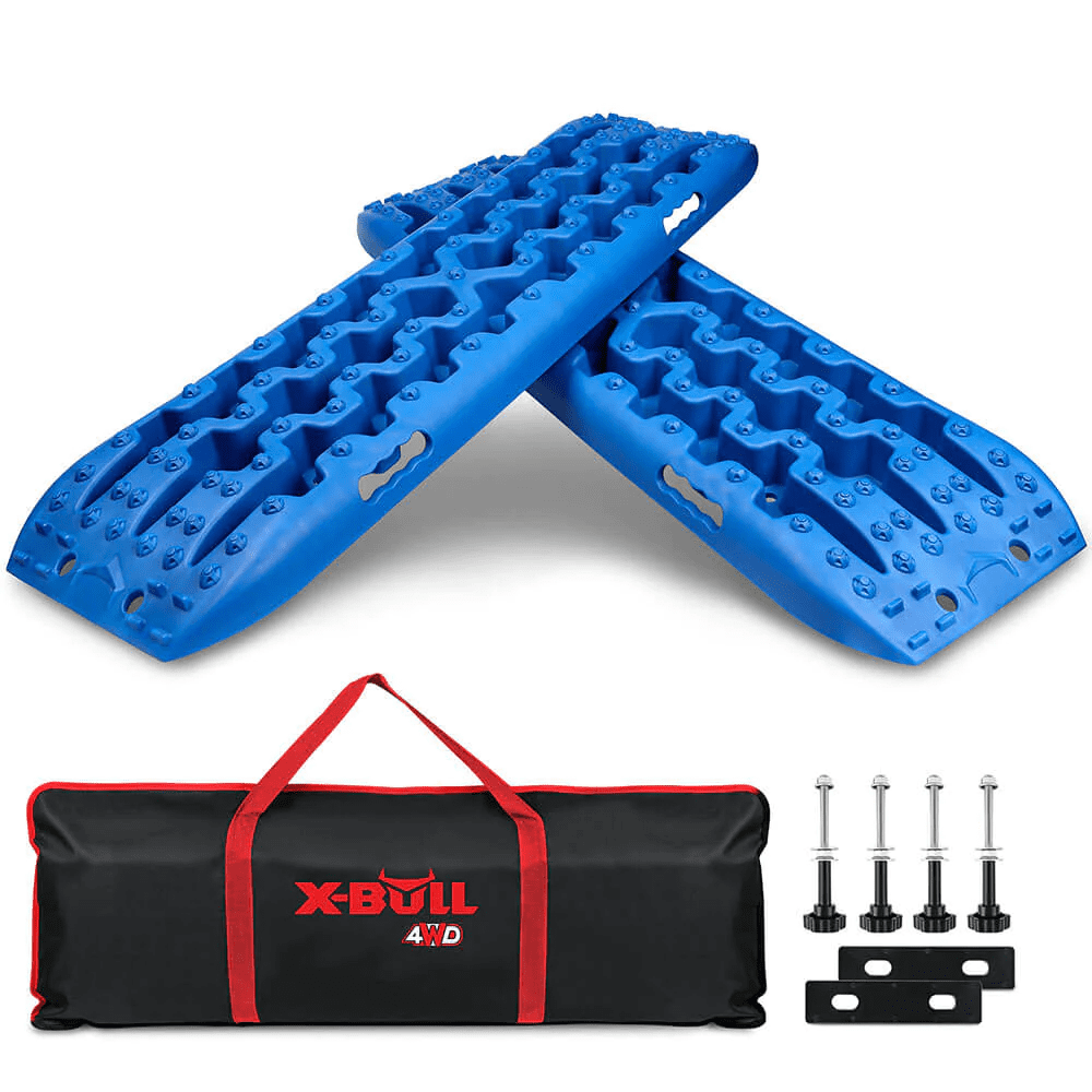 XBULL Traction Boards Kits Sand tracks With 4PCS Mounting Pin 10T 4WD 4x4 Blue