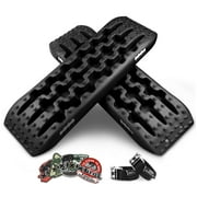 X-BULL Traction Boards Recovery Tracks 2PCS Sand Mud Snow Tire Ladder 4WD Black 2.0