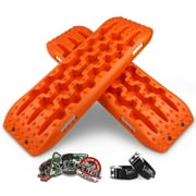 X-BULL Traction Boards Recovery Tracks 2PCS Sand Mud Snow Tire Ladder Orange Gen2.0 4WD