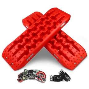 X-BULL Traction Boards Recovery Tracks 2PCS Sand Mud Snow Tire Ladder Red Gen2.0 4WD
