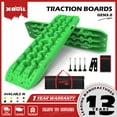 thumbnail image 1 of X-BULL Traction Track Traction Boards Kits Recovery Track 2PCS Sand Mud Snow Track Tire Ladder 4WD with Bag+Hardware Green 3.0, 1 of 14