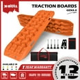 thumbnail image 1 of X-BULL Traction Track Traction Boards Kits Recovery Track 2PCS Sand Mud Snow Track Tire Ladder 4WD with Bag+Hardware Orange 3.0, 1 of 15