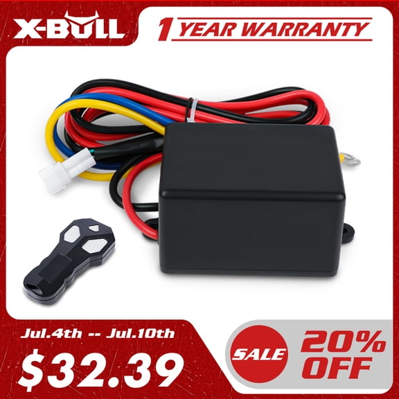 X-BULL Winch Control Box for 3000 LBS with wireless remote controls