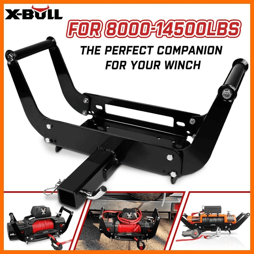 XBULL Winch Cradle Mounting Bracket Cradle Winch Mount Mounting Plate