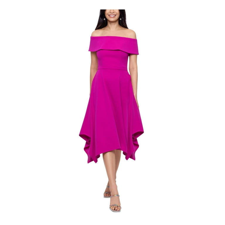 https://i5.walmartimages.com/seo/X-BY-XSCAPE-Womens-Pink-Textured-Zippered-Handkerchief-Hem-Unlined-Fold-Ov-Short-Sleeve-Off-Shoulder-Midi-Cocktail-Fit-Flare-Dress-4_2ca6efc7-881e-47a4-b3dc-3ece7de1b218.7a26811318c1e8aff6e62513b15471ba.jpeg?odnHeight=768&odnWidth=768&odnBg=FFFFFF
