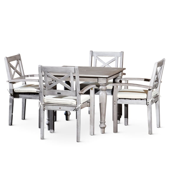 FSC-Certified Sustainable/Outdoor Dining Experience/5-Piece Square Set