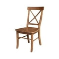 thumbnail image 1 of X-Back Chair with Solid Wood Seat - Distressed Oak, 1 of 1