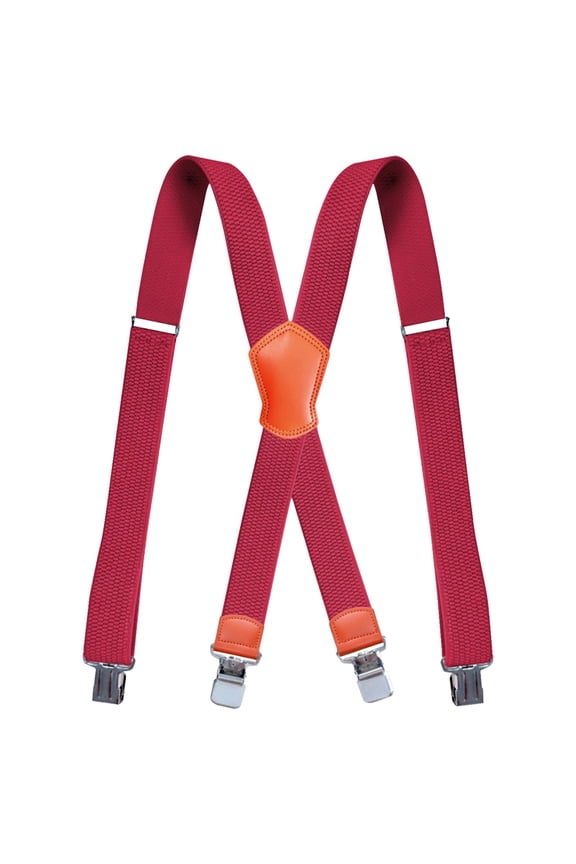 X Back Hidden Suspender,Suspenders for Men Heavy Duty,Removable Suspender Shoulder Straps,X Back Hidden Suspender 1.18 inch Under Clothing,Adjustable Work Suspenders for Men Women (Red)