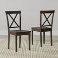 XBack Solid Wood Dining Chairs in Black ()