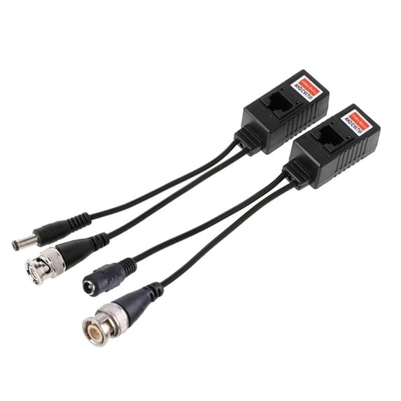 10-Pair X BNC to RJ45 Passive Video Balun Transceiver for CCTV ...