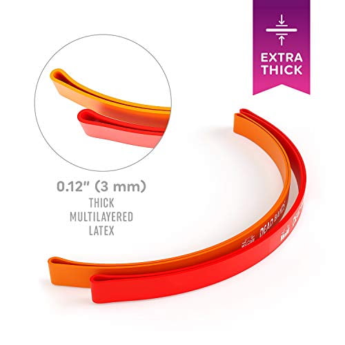 The X Bands Dead Bands Premium Weightlifting Resistance Loop Band for Weight Lifting Exercise - Heavy Duty Rubber Loops for Deadlift, Powerlifting, Strength Workout - 150/250 lbs Sets