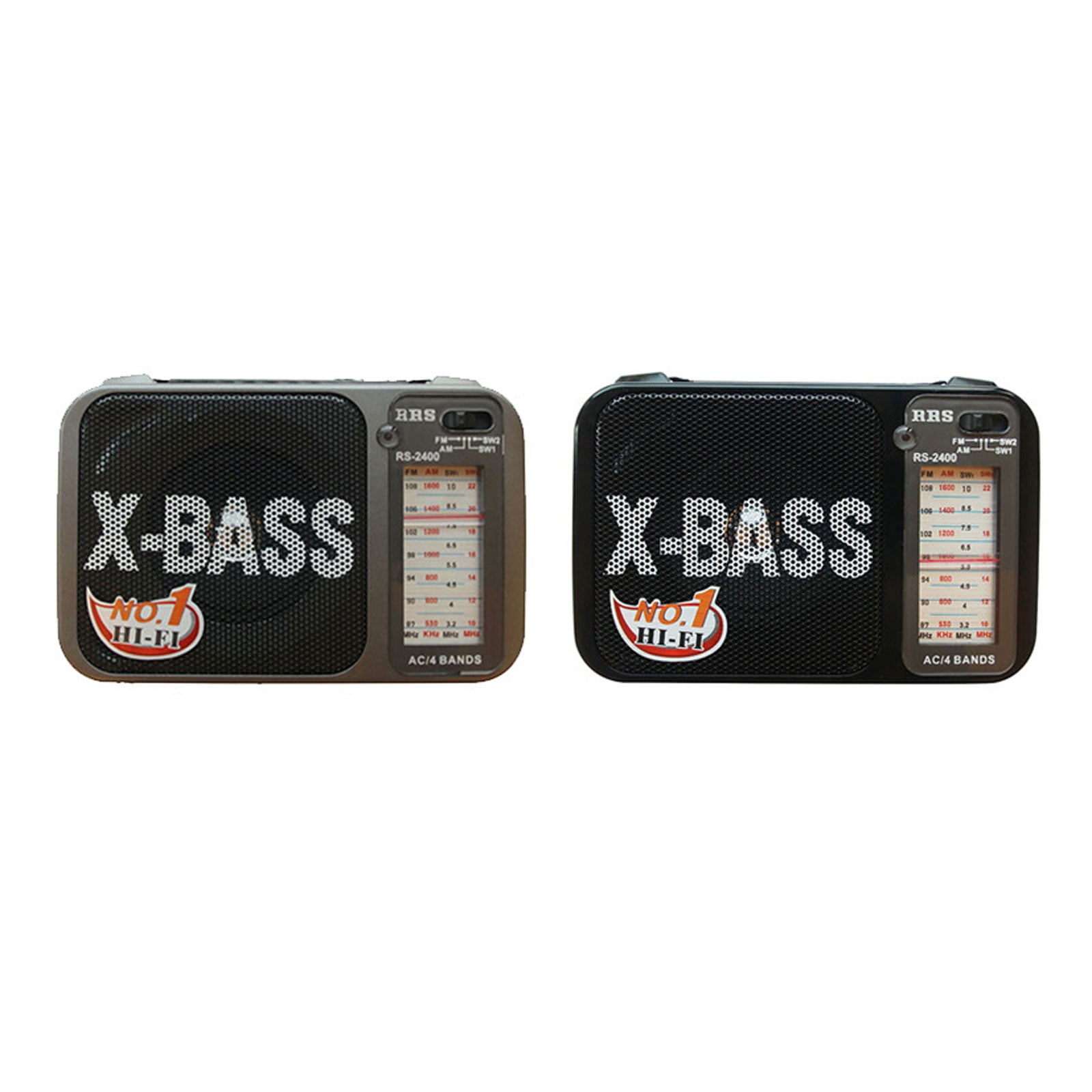 X-Bass Small Portable FM/AM Radio 1 Pack Random Color, Small AM FM ...