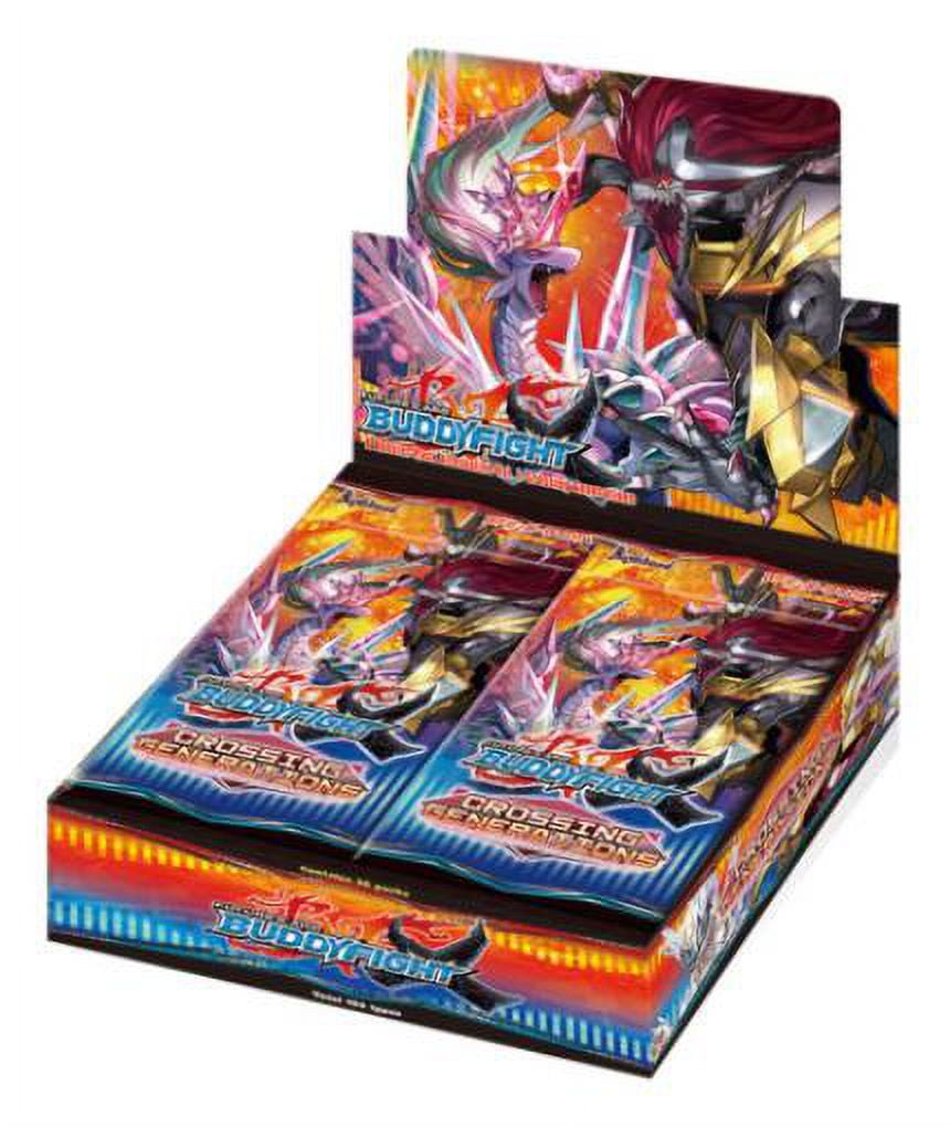 buddyfight x booster box Check it out! Have you seen Future Card BuddyFight: X-SD02: Dragon Fielder Yet?? Get yours now https://nyzfighters.com/products/future-card-buddyfight- x-sd02-x-sd02-dragon-fielder Future Card BuddyFight: X-SD02: Dragon Fielder Future Card Key Features Includes 1 sealed booster box containing 12 booster packs (7 cards per pack) Features 120 unique card types plus parallel cards Brings back iconic illustrations from Future Card Buddyfight Includes 3 exclusive new card illustrations for this collaboration set Official Bushiroad Cardfight Cardfight!! Vanguard Title Booster 01: