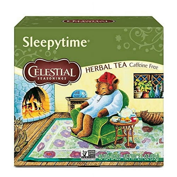 X Celestial Seasonings Sleepytime Herbal Tea Caffeine Free - 40 Tea Bags By Celestial Seasonings