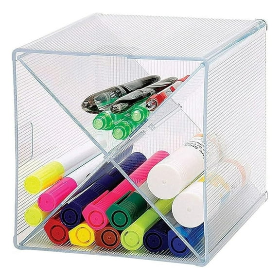 X-Cube Storage Organizer - Desktop Organizer for Pens, Pencils, Supplies - Adjustable Dividers, Modern Design - Office & Home Declutter Solution