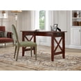 thumbnail image 1 of X Design by AFI Solid Wood Writing Desk with Storage Drawer & Charging Station, Walnut, 1 of 6