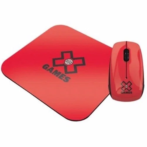 X Digital Media X Games Optical Cable Mouse And Pad (Red) By Creative Concept