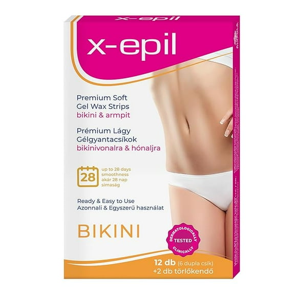 X-EPIL PREMIUM SOFT GEL WAX STRIPS bikini & armpit