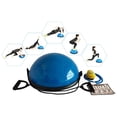 thumbnail image 1 of X Factor 23" Fitness Balance Yoga Ball Set - Stability Half Exercise Ball with Pump, 2x Resistance Bands, Workout Chart (Blue), 1 of 11