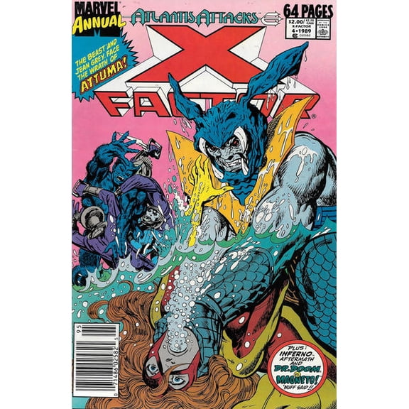 X-Factor Annual #4 (Newsstand) VF ; Marvel Comic Book