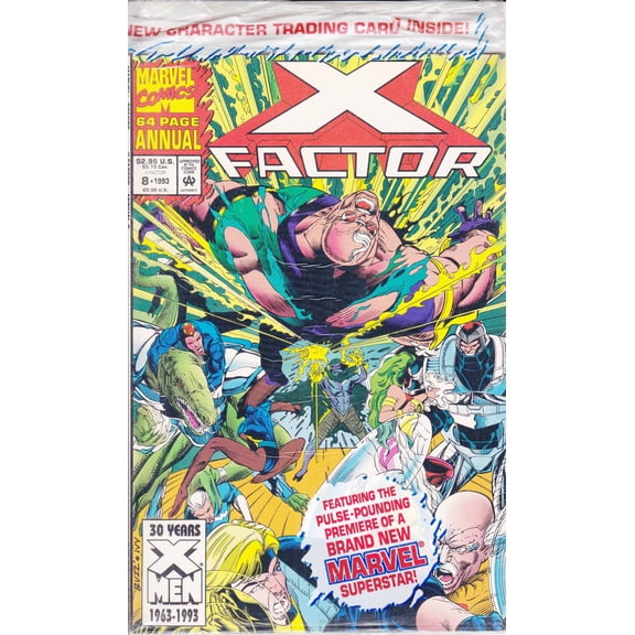 X-Factor Annual #8 (with card) VF ; Marvel Comic Book