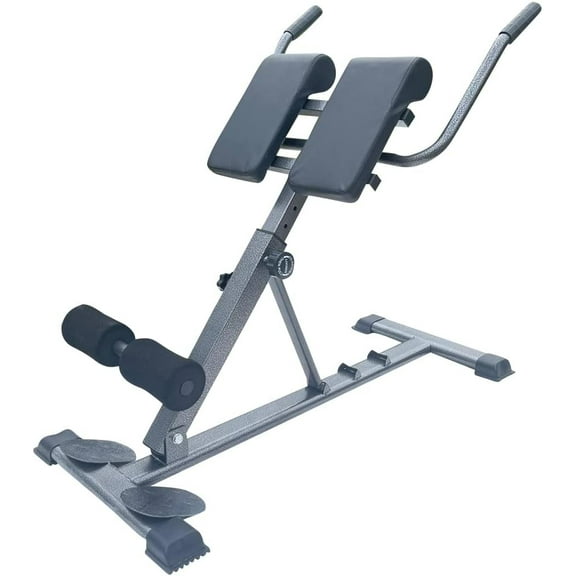 X Factor Hyperextension Roman Chair Hyper Hyper Back Multi-Functional - Adjustable AB Back Exercise Abdominal Core Strength Training Body Workout with Dip Station Home Gym Foldable