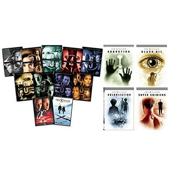 X-Files: The Complete TV Series 1-10 and Movie Collection + The X-Files Mythology: Complete Collection Volumes 1,2,3 & 4 - Abduction/ Black Oil/ Colonization/ Super Soldiers